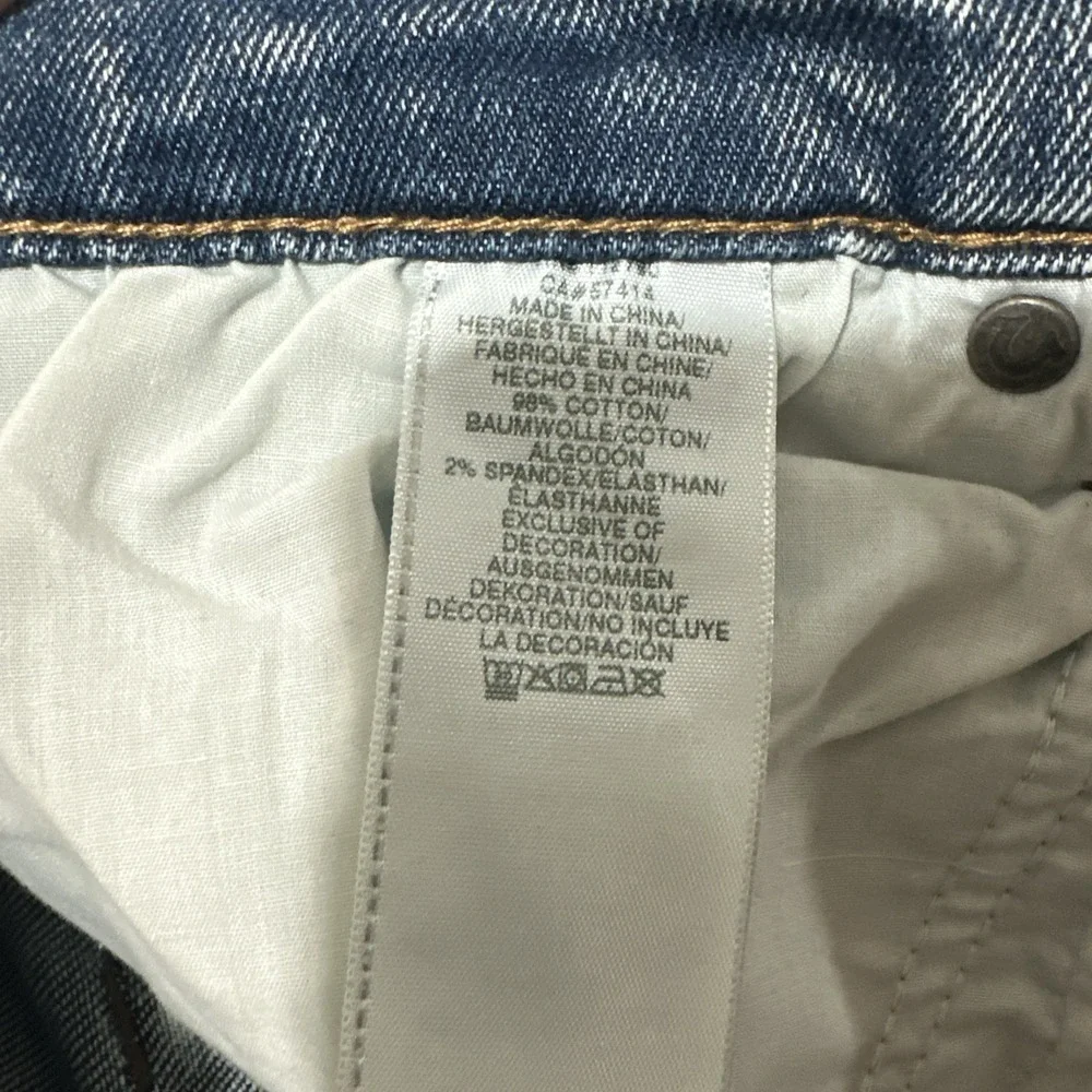 True Religion Men's Jeans Size 38‎ Ricky No Flap Relaxed Straight Denim Blue